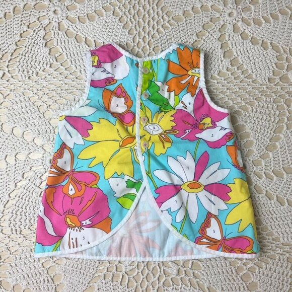 Lilly Pulitzer Baby Girl 3-6 Months Paint By Number Swing Back Shift Dress - Picture 2 of 4